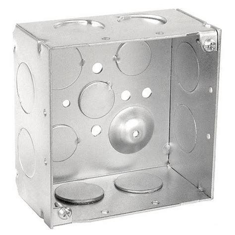 4 inch square electrical junction box|4 sq outlet box.